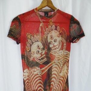 *ISO* This Vivienne Tam "skeleton" top, dress or long sleeve in sizes 1, 2 or 3